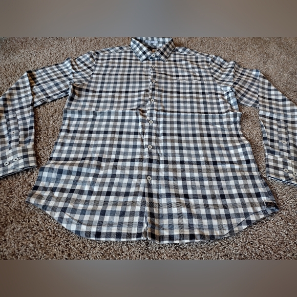 Good Man Brand Button Down Flannel Checkered Shirt Medium NWOT - Picture 7 of 11